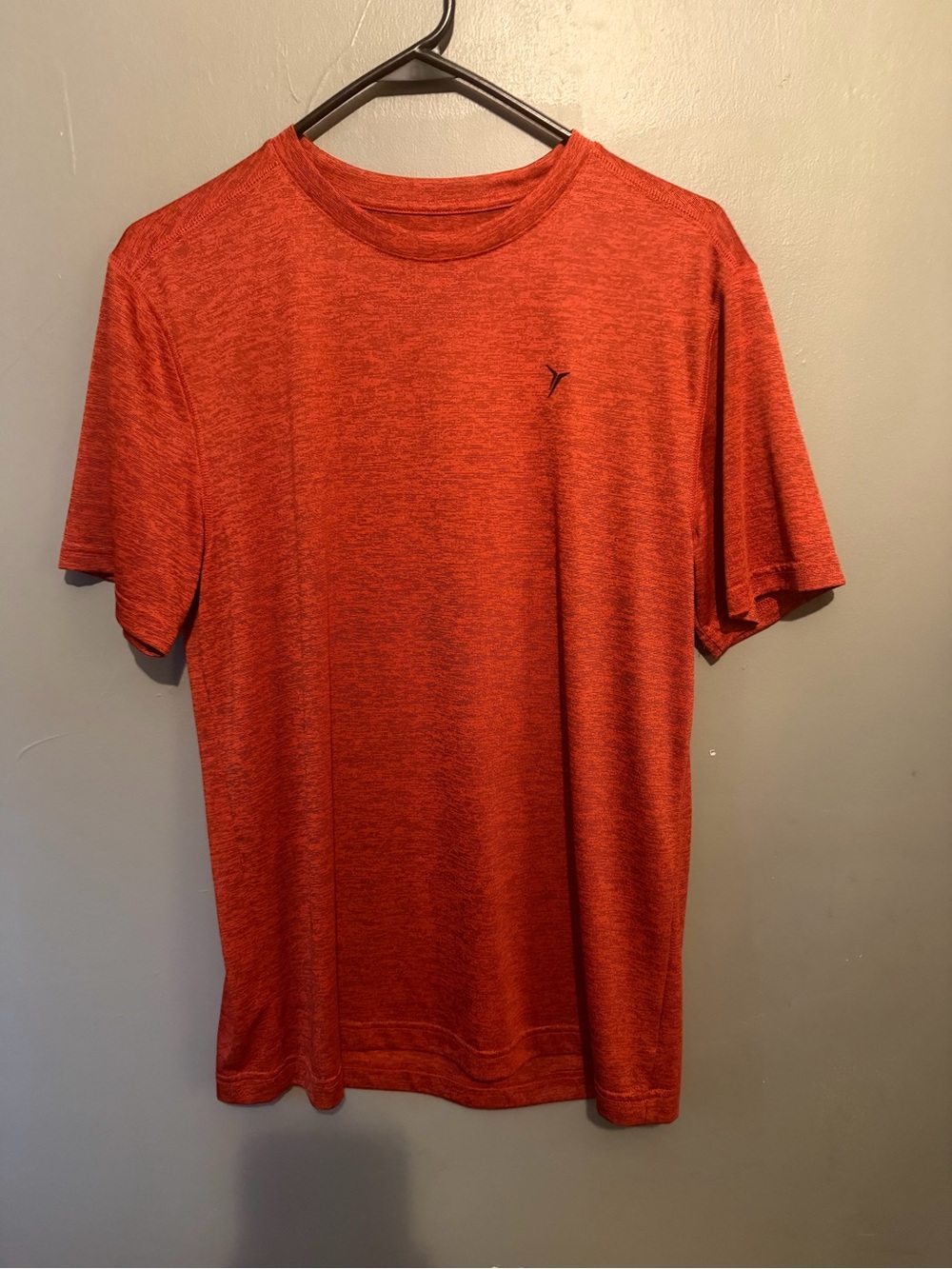Old Navy Heathered Orange Short-Sleeve Crew Tee